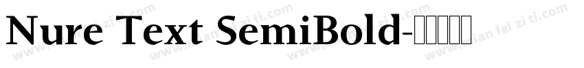 Nure Text SemiBold字体转换